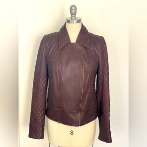 Chelsea and Violet brown leather jacket Sz M